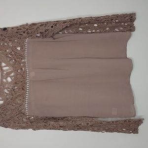 Medium Classy lace top in chocolate